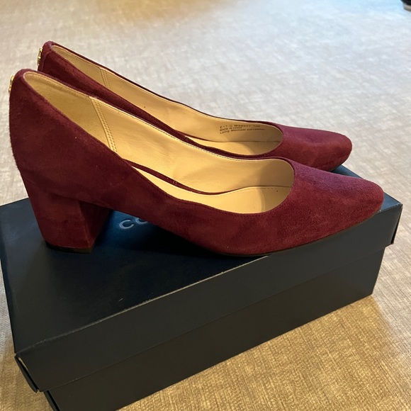 Cole Haan Claudine Heels - Fig Suede - Picture 3 of 11